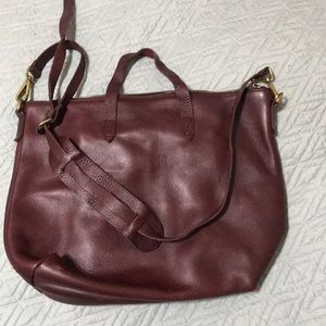 Madewell 100% Leather transport crossbody satchel